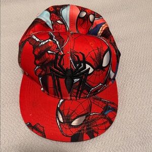 Spiderman Red and Black Graphic Snapback Hat